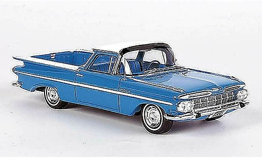 Chevrolet El Camino SS 1/43 Spark blue/white 1959 diecast model cars