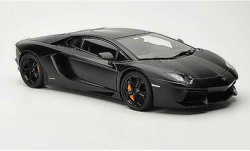 Lamborghini Aventador LP700-4 1/18 Autoart matt black 2011 diecast model cars