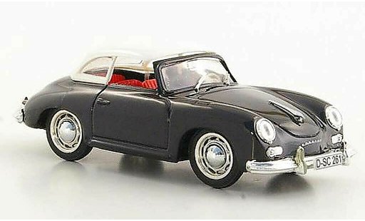 Porsche 356 1952 1/43 Brumm Hardtop black/white diecast model cars