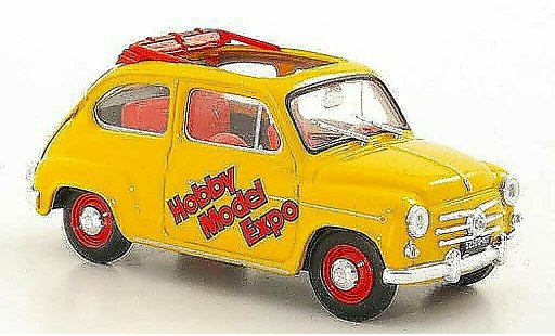 Fiat 600 D 1/43 Brumm Hobby Model Expo 2004 geoffnetes folding roof diecast model cars