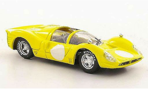 Ferrari 330 P4 1/43 Brumm Spyder yellow 35a Borsa Scambio - Verona 2002 diecast model cars