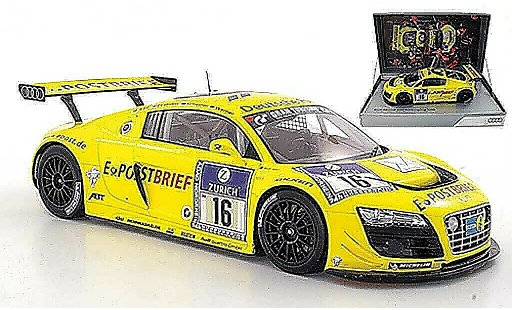 Audi R8 lms 1/18 Spark No.16 Deutsche Post Abt / Ekstrom / Scheider / Werner ADAC 24h Nurburgring 2011 diecast model cars