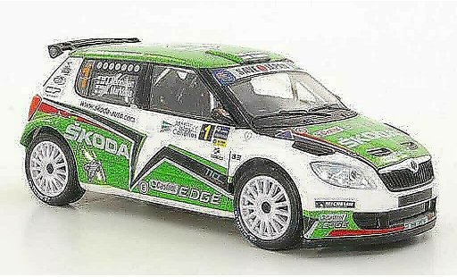 Skoda Fabia S2000 1/43 Abrex (FL 2010) No.1 J.Hanninen / M.Markkula Rally Islas Canaria 2011 diecast model cars