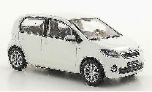 Skoda Citigo 5 portes 1/43 Abrex white 5- 2012 diecast model cars