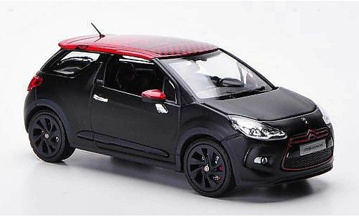 DS Automobiles DS3 Racing 1/43 Norev matt black/red 2012 diecast model cars