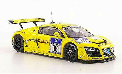 Audi R8 lms 1/43 Spark No.16 Postbrief Abt / Ekstrom / Scheider / Werner ADAC 24h Nurburgring 2011 diecast model cars