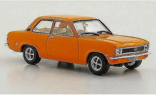 Opel Ascona A Base 1/43 Hachette orange 2-portes (ohne Magazin) 1970 diecast model cars