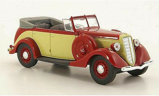Gaz M1 Phaeton 1/43 Nash Avtoprom beige/red geoffnetes hood diecast model cars