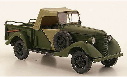 Gaz 61-417 Ferm&Atilde;&copy; 1/43 Nash Avtoprom matt green closedes hood diecast model cars