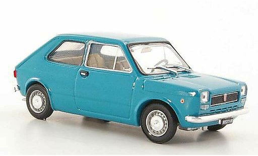 Fiat 127 Berlina 1/43 Brumm blue green 1971 diecast model cars