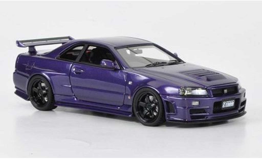 Nissan Skyline R34 1/43 HPI GT-R Nismo Z-Tune purple diecast model cars