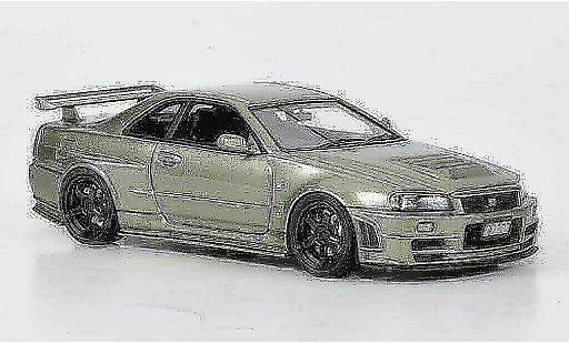 Nissan Skyline R34 1/43 HPI GT-R Nismo Z-Tune greygreen diecast model cars