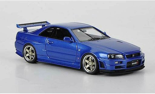Nissan Skyline R34 1/43 HPI GT-R S-tune blue RHD diecast model cars