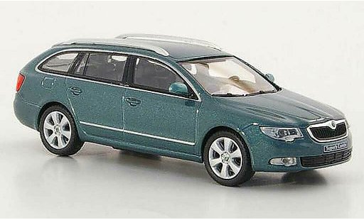 Skoda Superb 2009 1/43 Abrex II Combi greygreen diecast model cars