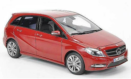 Mercedes Classe B Base 1/18 Norev B180 red 2011 diecast model cars