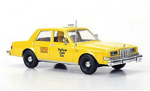 Dodge Diplomat Taxi 1/43 First Response Yellow Cab Co 1985 diecast model cars