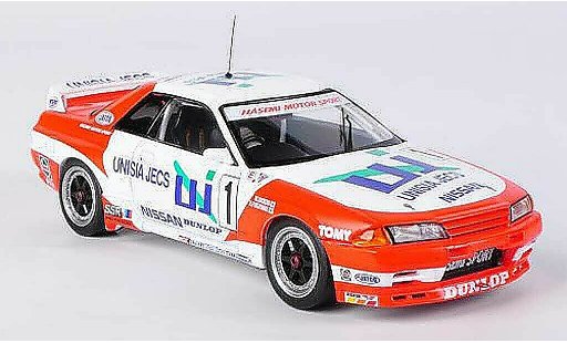 Nissan Skyline R32 1/43 HPI GT-R No.1 Unisia Jecs M.Hasemi / H.Fukuyama JTC Suzuka 1993 diecast model cars