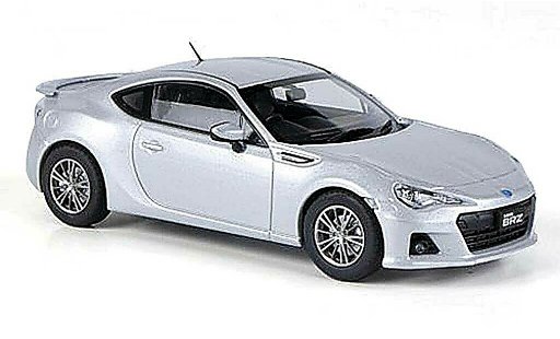 Subaru BRZ Base 1/43 Ebbro grey RHD 2012 diecast model cars