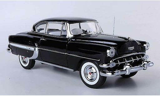 Chevrolet Bel Air Coupe 1/18 Sun Star 1954 Hardtop black diecast model cars