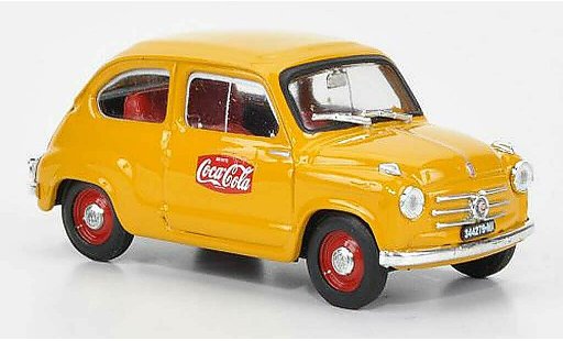 Fiat 600 Berlina 1/43 Brumm Coca Cola 1a Serie GP Monza 1961 1961 diecast model cars