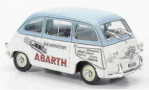 Fiat 600 Multipla 1/43 Brumm D Abarth blue/white Der Auspufftopf 1960 diecast model cars