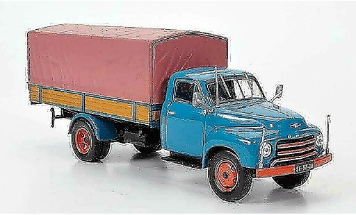 Opel Blitz Type A 1/43 Hachette 175 Tonner-LKW blue (ohne Magazin) 1952 diecast model cars