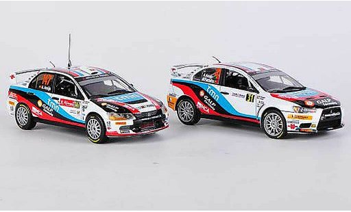 Mitsubishi Lancer Evolution IX 1/43 Vitesse WRC Champion Boxset 2009/2010 A.Araujo/M.Ramalho diecast model cars