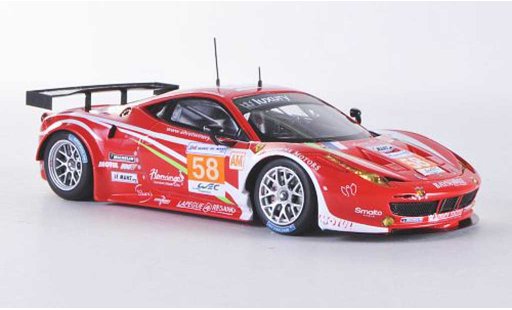 Ferrari 458 Italia GT2 1/43 Fujimi No.58 Luxury Racing 24h Le Mans 2012 diecast model cars