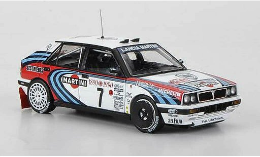 Lancia Delta HF Integrale 1/43 HPI 16V No.7 Martini D.Auriol / B.Occelli Rally Monte Carlo 1990 diecast model cars