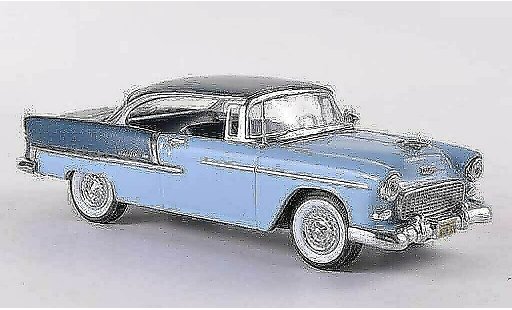 Chevrolet Bel Air Coupe 1/43 Vitesse 1955 2-Door Hardtop blue grey/blue grey diecast model cars