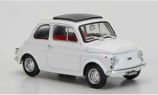 Fiat 500 R 1/43 Brumm white closedes folding roof 1972 diecast model cars