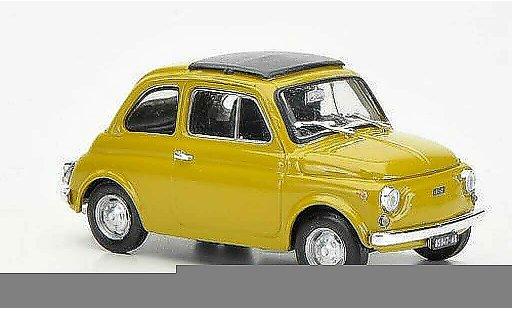 Fiat 500 R 1/43 Brumm senf closedes folding roof 1972 diecast model cars