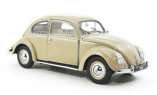 Volkswagen Kafer Base 1/18 Autoart beige 1955 diecast model cars