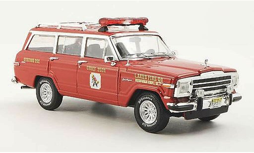 Jeep Wagoneer Base 1/43 Premium X Lakes Fire red 1989 diecast model cars