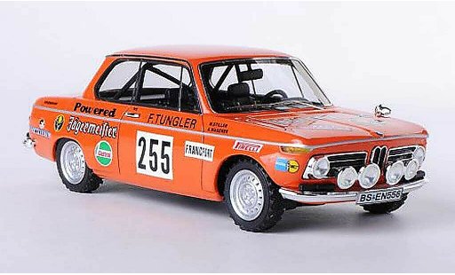 Bmw 2002 ti 1/43 Neo No.255 Jegermeister W.Stiller / A.Wagener Rally Monte Carlo 1973 diecast model cars