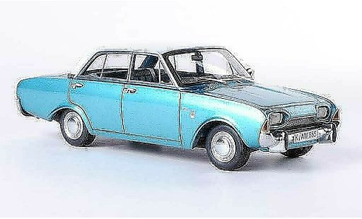 Ford Taunus 17M P3 1/43 Neo () blue/white 4-Turer diecast model cars