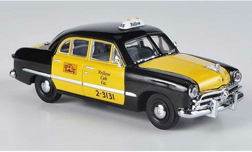 Ford Custom Taxi 1/43 American Heritage Models 4-portes Sedan Yellow Cab Co. black/yellow diecast model cars
