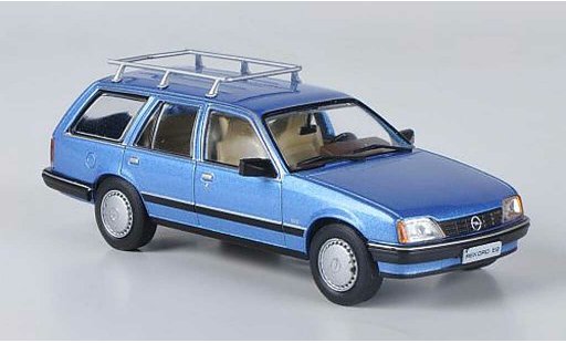 Opel Rekord E2 1/43 Hachette Caravan blue (ohne Magazin) 1982 diecast model cars
