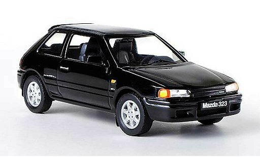 Mazda 323 GTX 1/43 IXO black LHD 1989 diecast model cars
