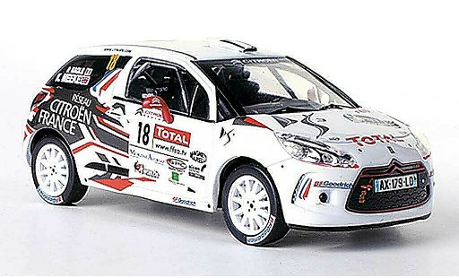 DS Automobiles DS3 R3 1/43 IXO No.18 Total K.Meeke / P.Nagle Rally Mont-Blanc Morzine 2010 diecast model cars