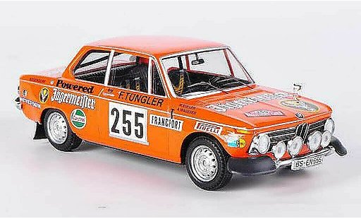Bmw 2002 ti 1/43 Trofeu No.255 Jagermeister Stiller/Wagener Rally Monte Carlo 1973 diecast model cars