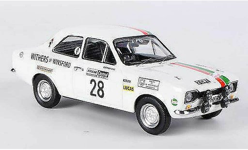Ford Escort MK1 1/43 Trofeu Mexico No.28 Withers of WinsWelsh Rally 1972 Hill/Wood diecast model cars