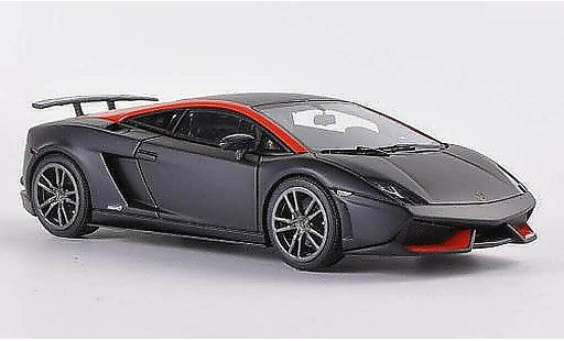 Lamborghini Gallardo LP570-4 1/43 Look Smart Superleggera black/orange diecast model cars
