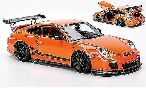 Porsche 911 GT3 RS 1/43 FrontiArt 2010 orange/black diecast model cars