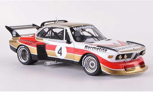 Bmw 3.0 CSL 1/43 Spark Gr.5 No.4. Hermetite 6h Silverstone 1976 J.Fitzpatrick/T.Walkinshaw diecast model cars
