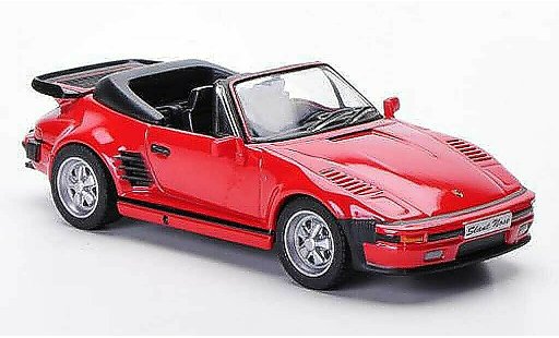 Porsche 911 Cabriolet 1/43 Solido Carrera Convertible Flatnose red 1989 diecast model cars