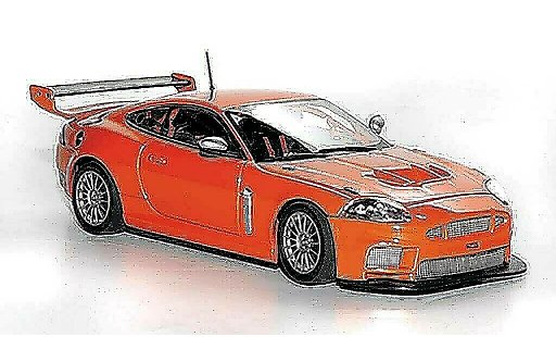 Jaguar XKR GT3 1/43 Minichamps Street orange 2008 diecast model cars