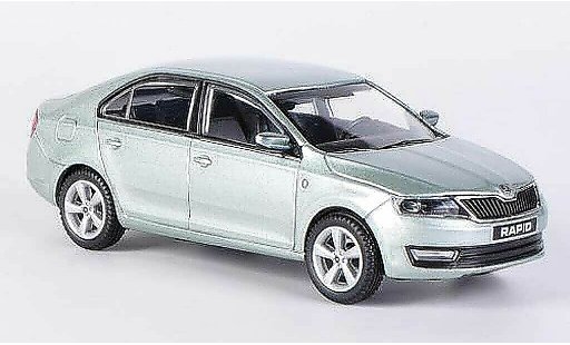 Skoda Rapid Base 1/43 Abrex greygreen 2012 diecast model cars
