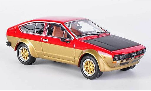 Alfa Romeo Alfetta gtv 2.0 1/43 M4 V Alfetta 2000 red/gold/mattblack 1976 diecast model cars