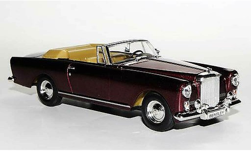 Bentley Continental cabriolet 1/43 Yat Ming S2 DHC Park Ward red LHD diecast model cars